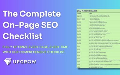 The Complete On-Page SEO Checklist (FREE)